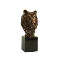 Bear Bust - Antique Copper - 4" W x 10" H